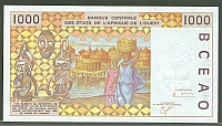 West African states - Mali, P411Dk 2001 1000 Francs(b)(200).jpg